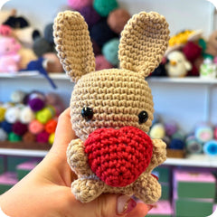 Crochet Heart Bunny Pattern Only