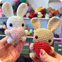 Crochet Heart Bunny Pattern Only