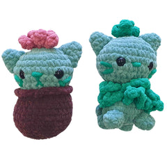 Crochet Cat Succulents Pattern Only