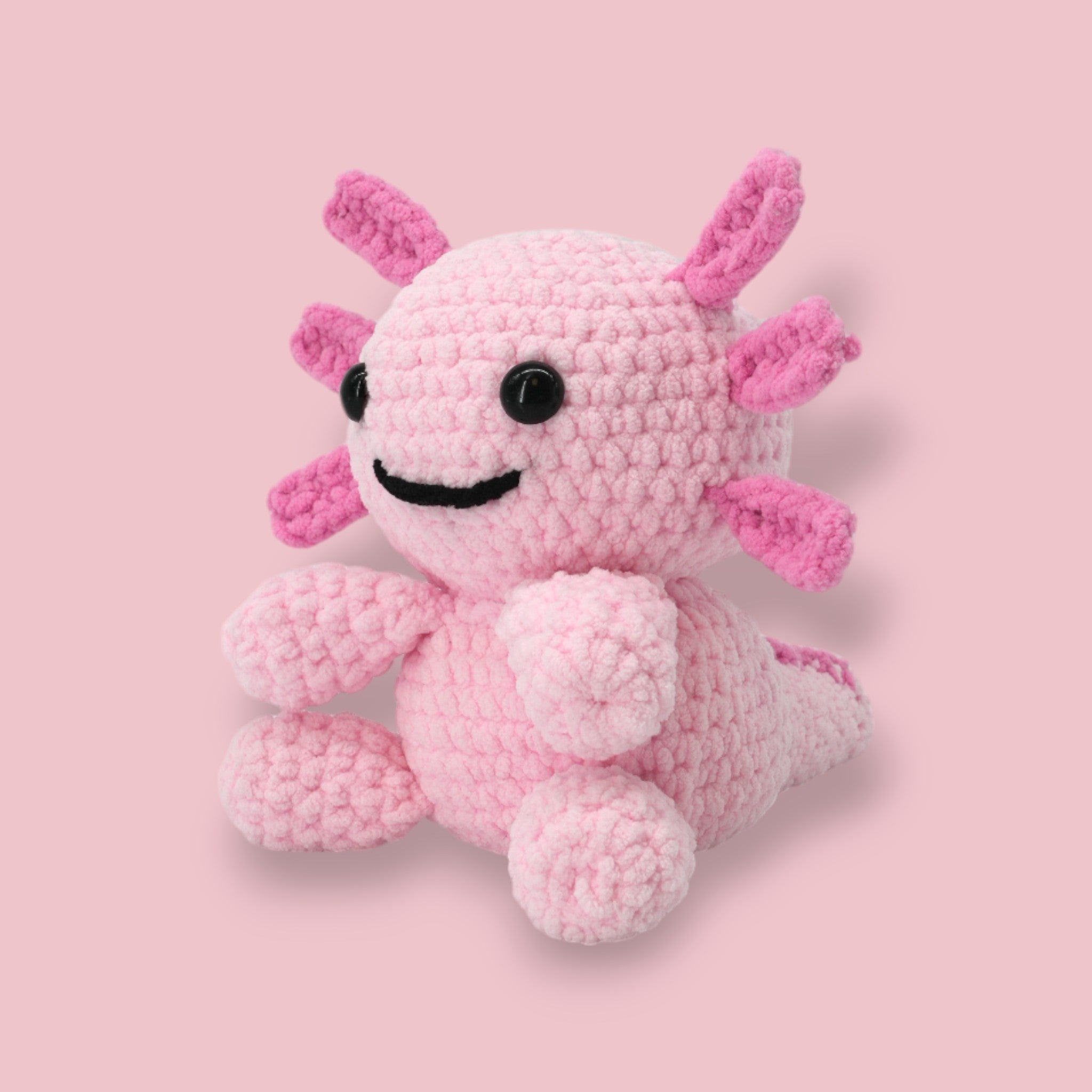 crochet a axolotl plushie as a gift for someone or for yourself