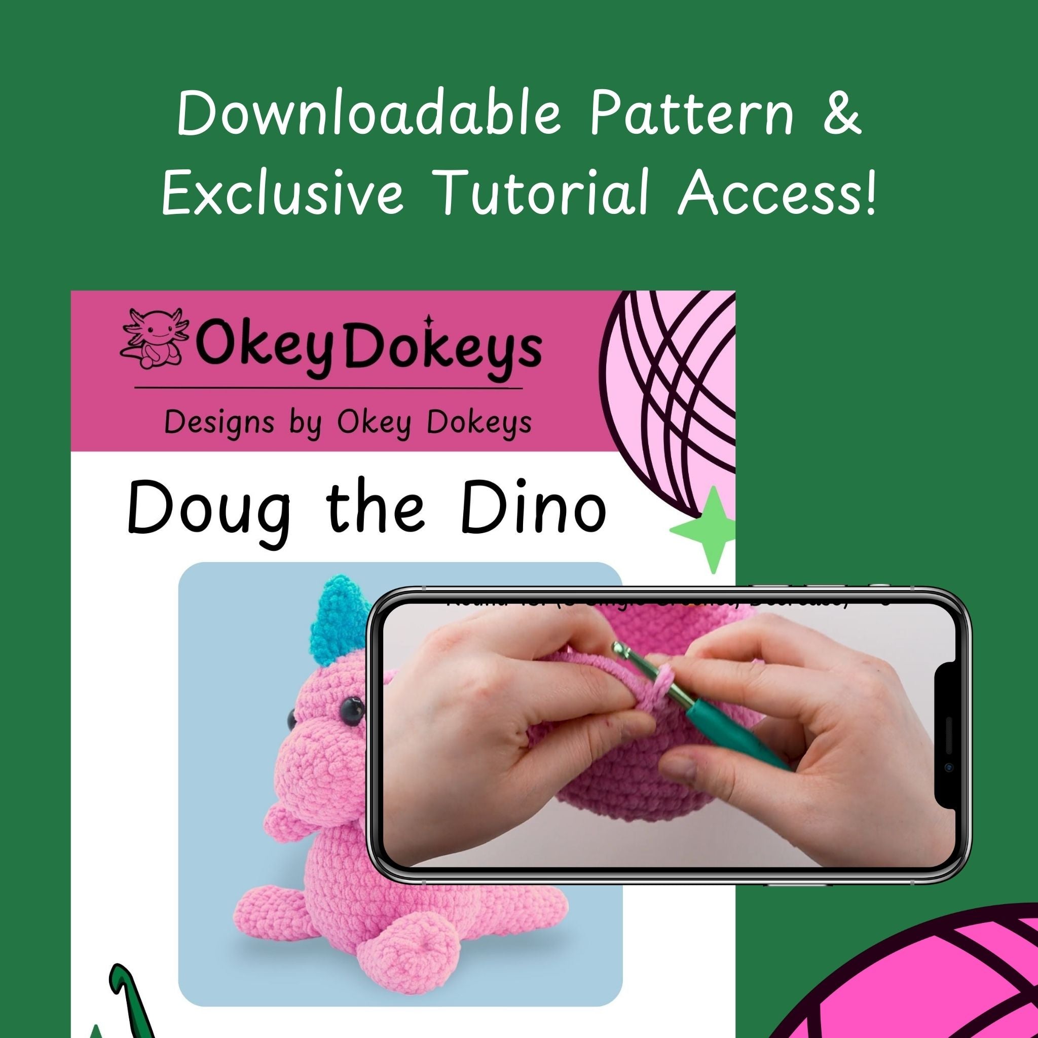 learn to crochet a dinosaur with easy dinosaur patterns and tutorials