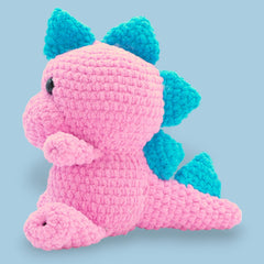 cute crochet dino amigurumi