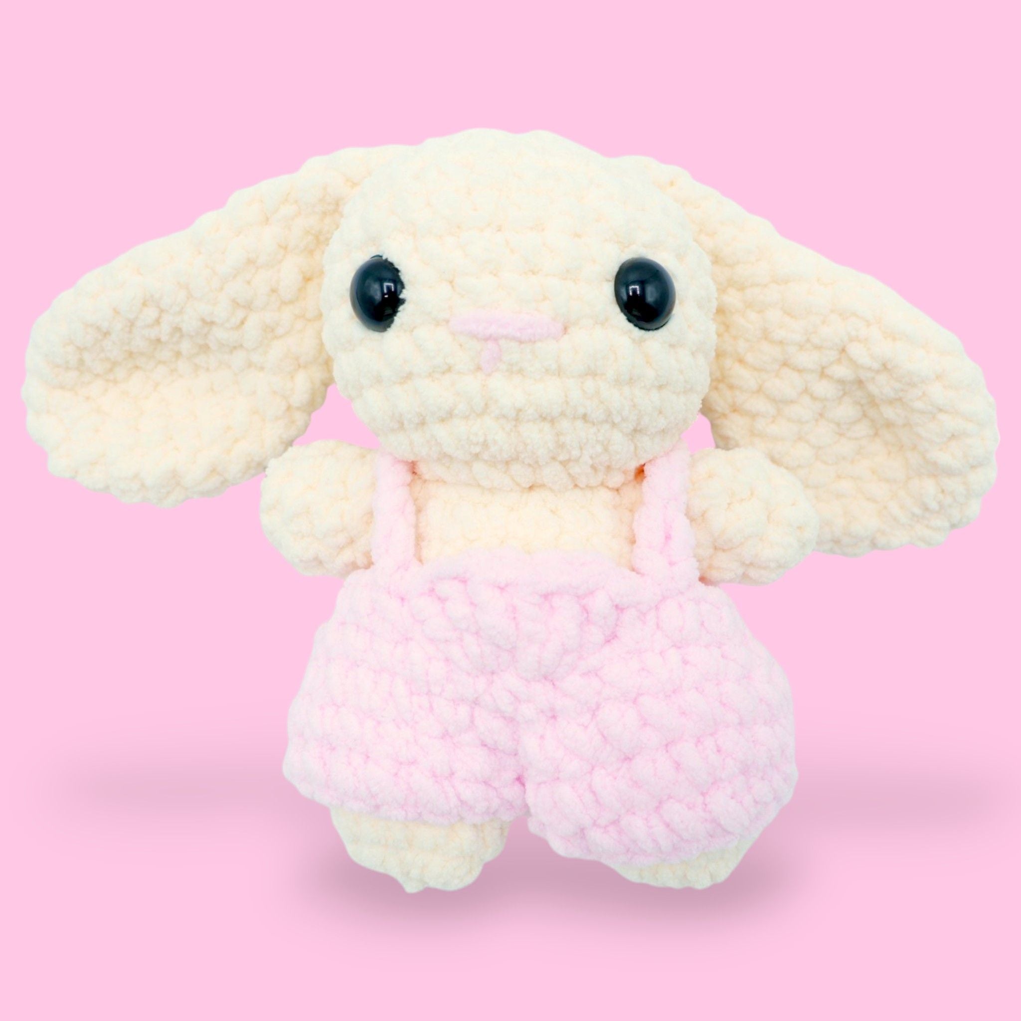 Charlie the bunny ears up cute amigurumi bunny crochet kit