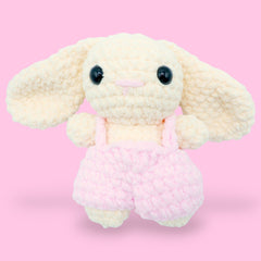 Charlie the bunny ears up cute amigurumi bunny crochet kit