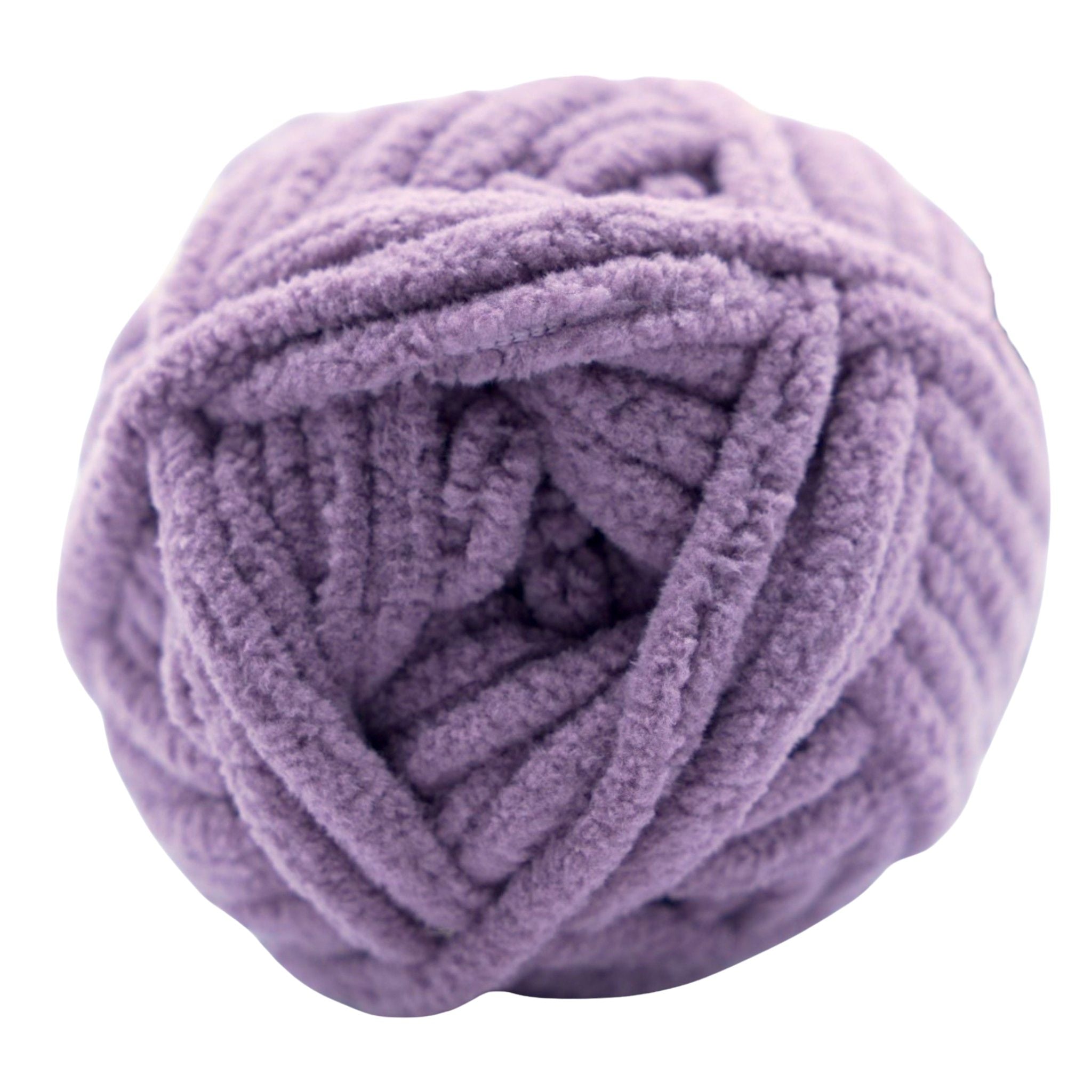 purple chenille yarn super bulky dusty purple