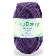 Chenille Yarn - #6 Super Bulky - 50g Skeins