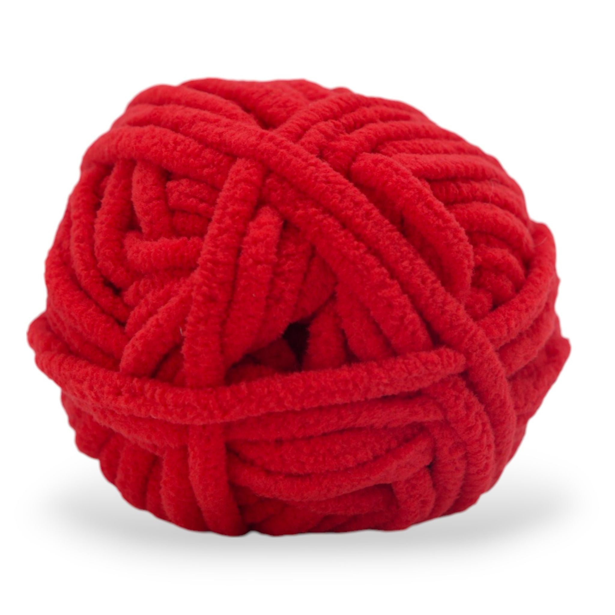 50 grams of red crochet knitting yarn