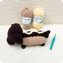 Crochet Hot Dog Dog Pattern Only