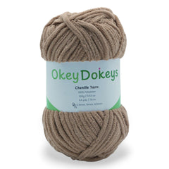 light brown 100 gram skein of yarn