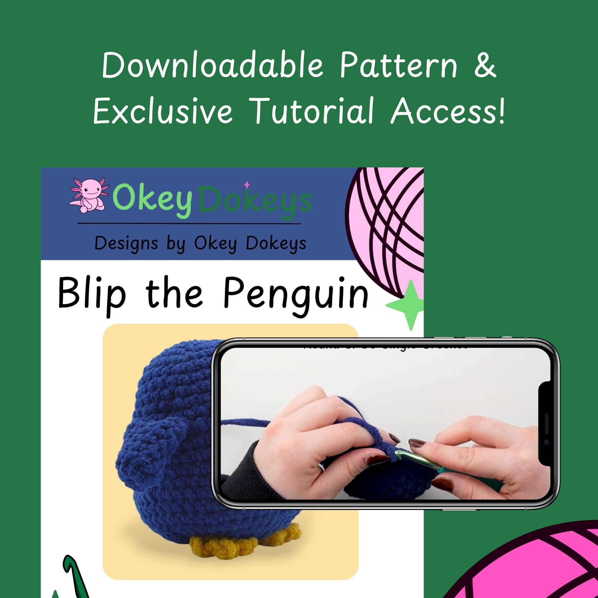 learn how to crochet a penguin amigurumi with our crochet kit
