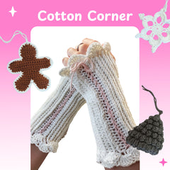 image showing cotton yarn in wight 3 and projects that were crocheted in that yarn