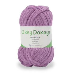 purple fun crochet posh chenille yarn 100% polyester