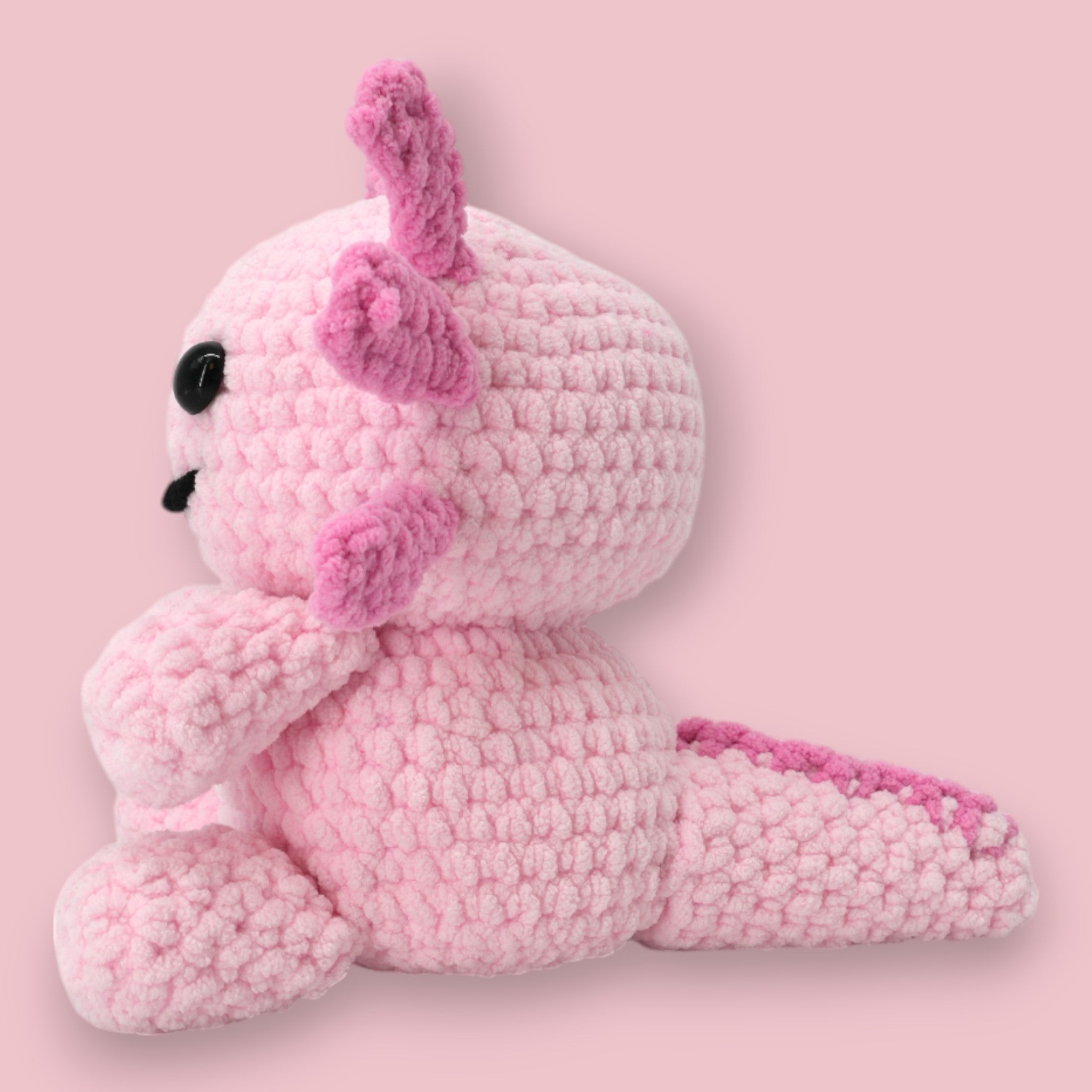 cute axolotl amigurumi learn to crochet kit