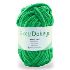 the best chenille yarn in a 50g green color
