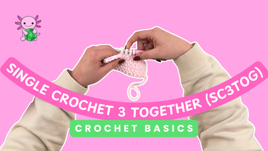 How to Single Crochet 3 Together (sc3tog)