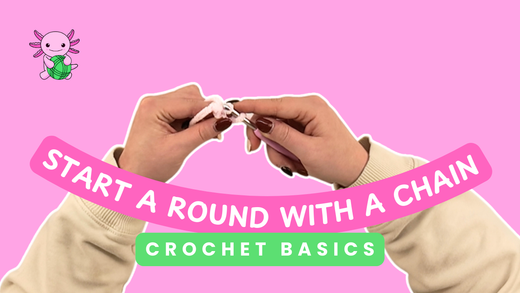 thumbnail for start a round with a chain crochet basics blog post