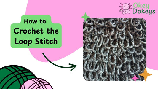 How to crochet the loop stitch tutorial showing finished loop stitch texture