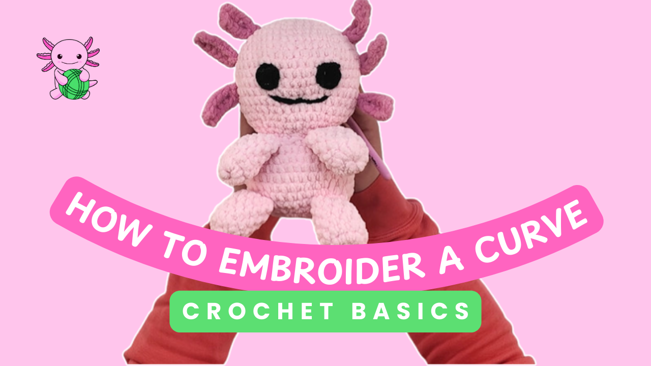 How to Embroider Amigurumi Mouth