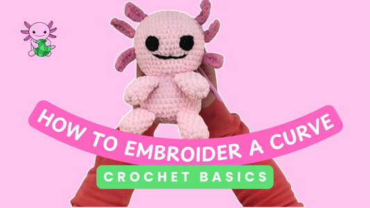 How to Embroider Amigurumi Mouth