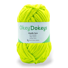 Chenille Yarn -  #6 Super Bulky - 100g Skeins