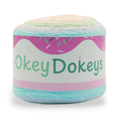 1060 Yards Gradient Cake Yarn - #1 Super Fine Cotton Acrylic Yarn