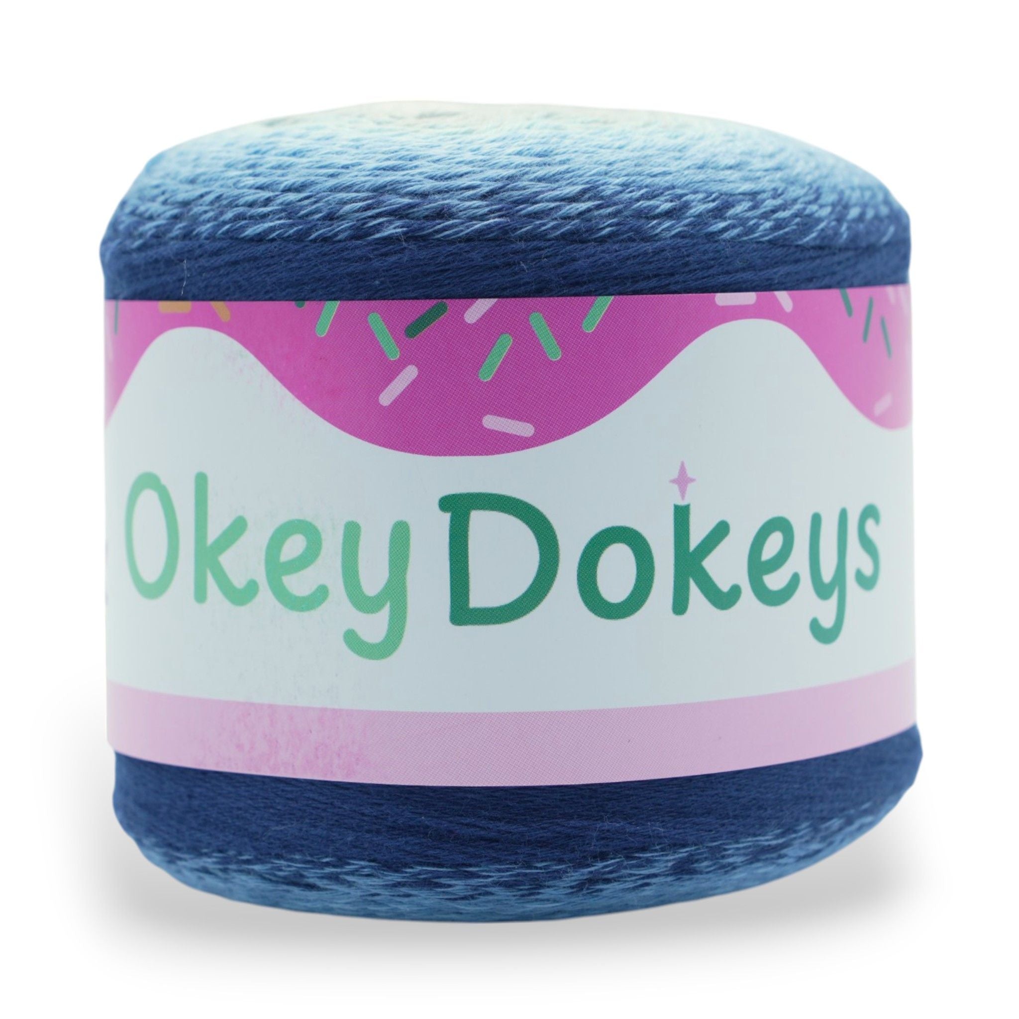1060 Yards Gradient Cake Yarn - #1 Super Fine Cotton Acrylic Yarn