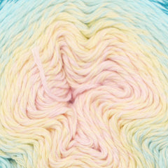 Pastel-colored yarn with a gradient effect