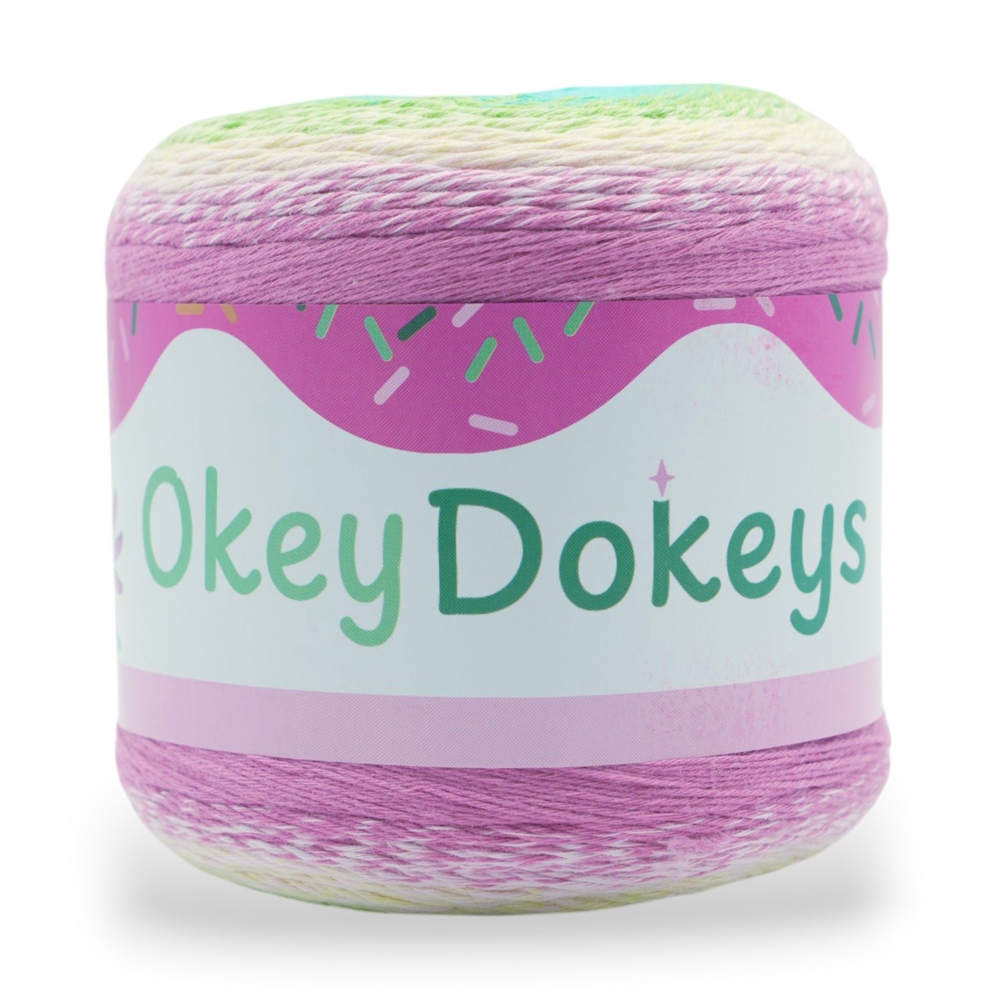 1060 Yards Gradient Cake Yarn - #1 Super Fine Cotton Acrylic Yarn