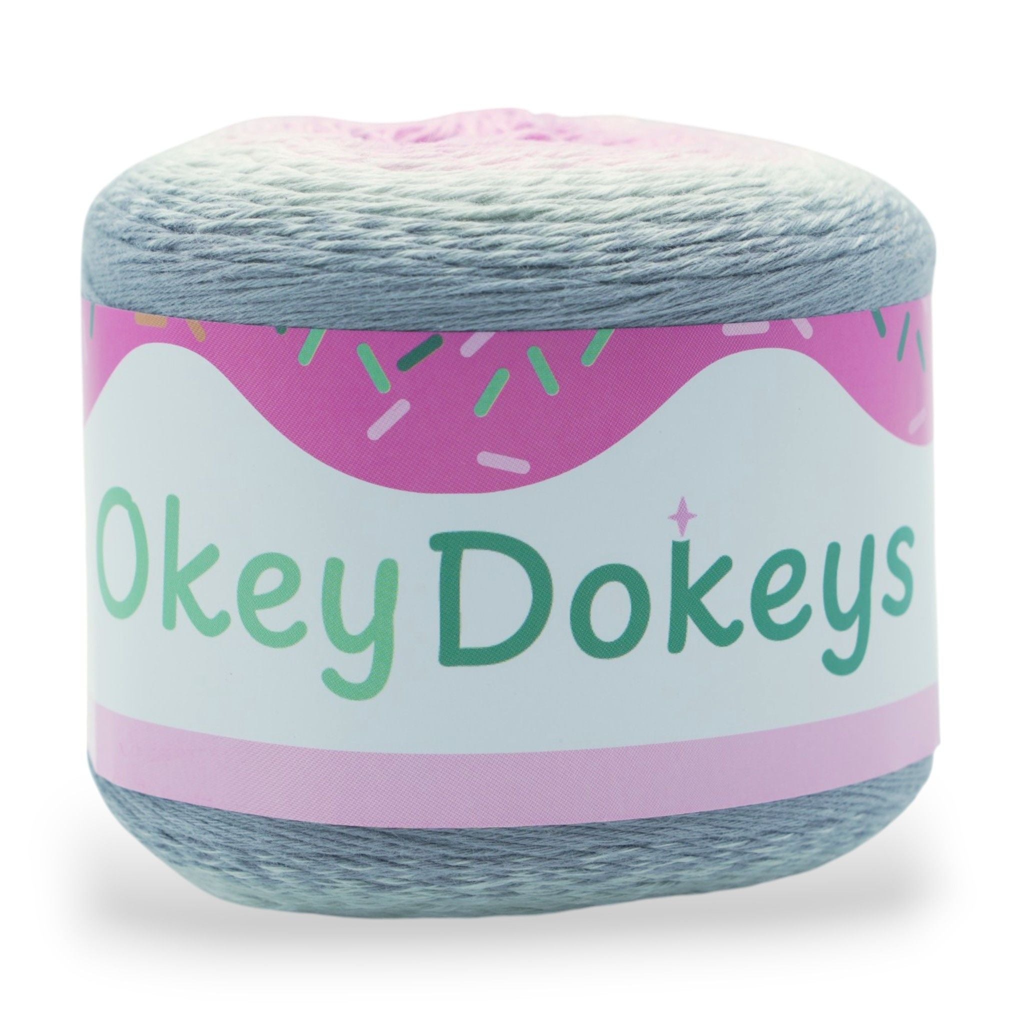 1060 Yards Gradient Cake Yarn - #1 Super Fine Cotton Acrylic Yarn