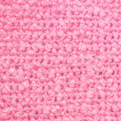 single crochet gage with pink cotton slub yarn