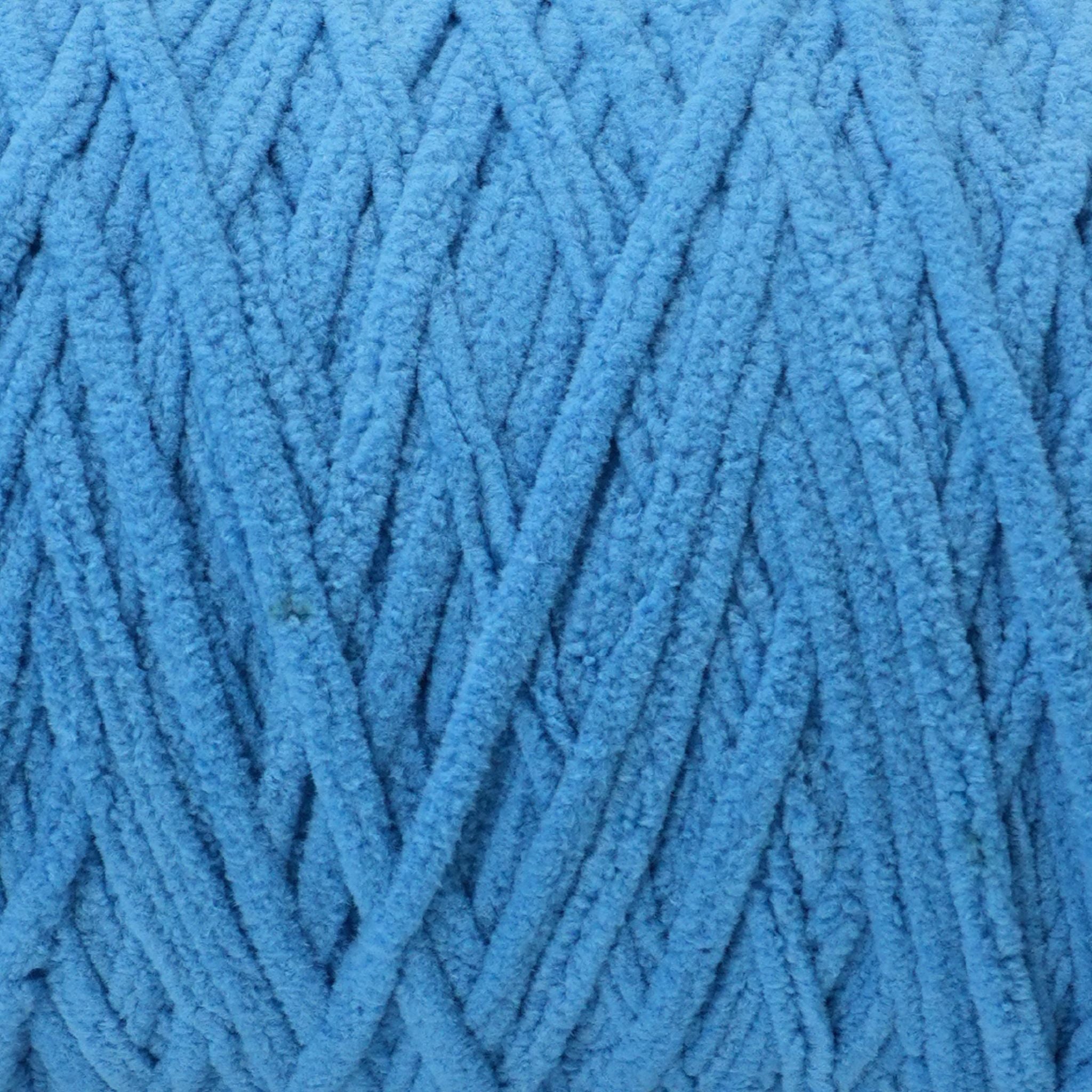 Blueberry Freeze Light Blue Crochet Chenille Yarn