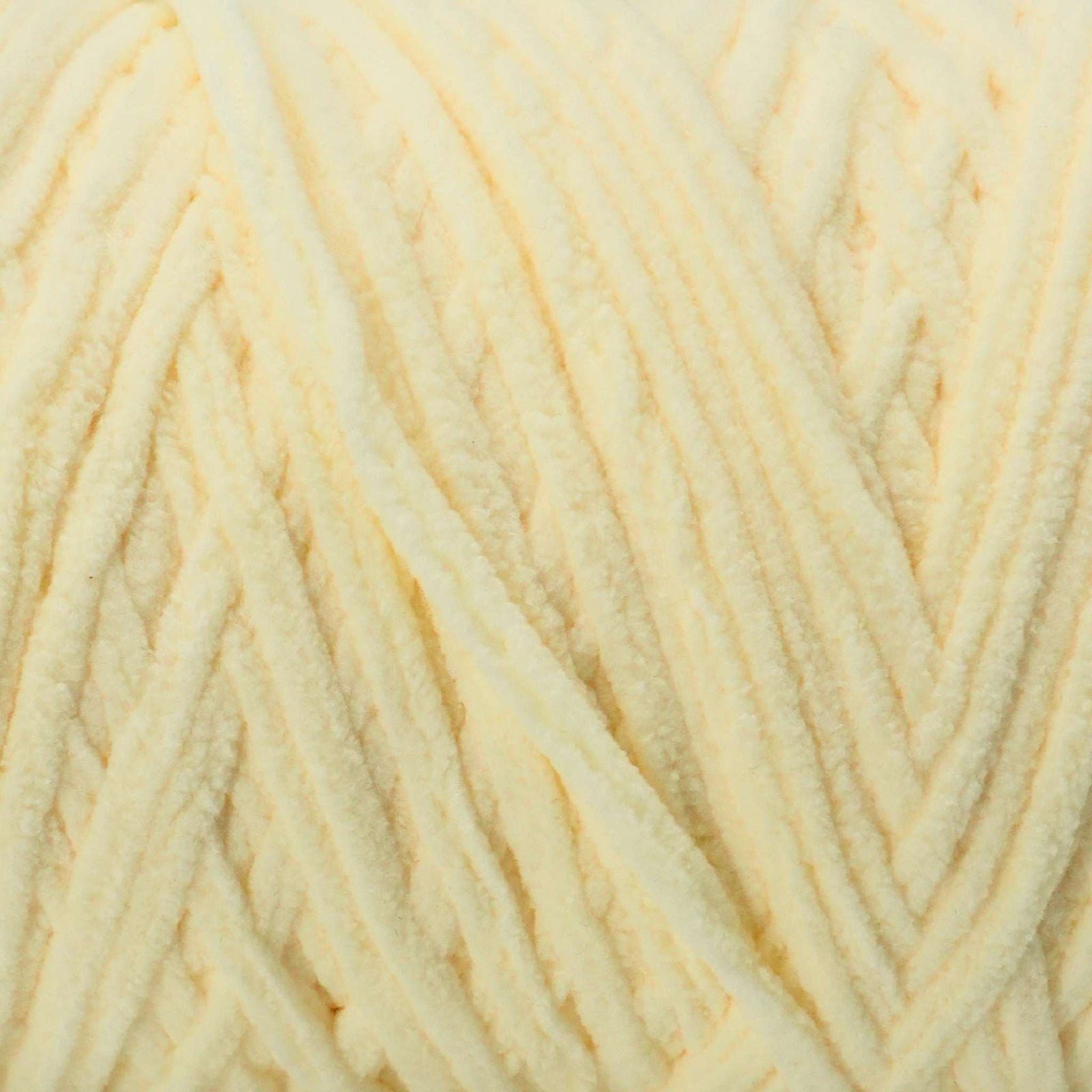 light yellow chenille perfect for amigurumi projects or cute baby blankets and more
