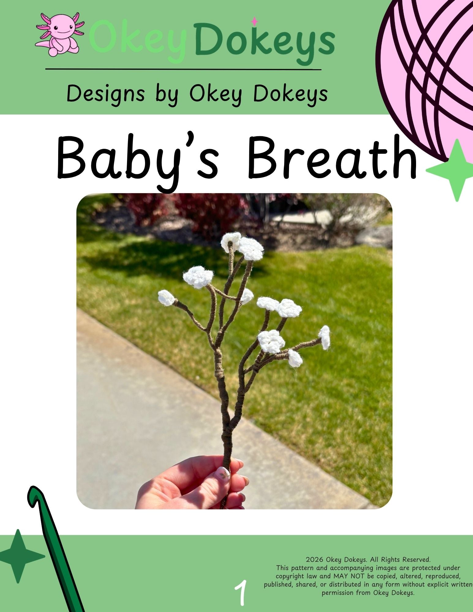 Crochet Baby  Breath Flower Pattern