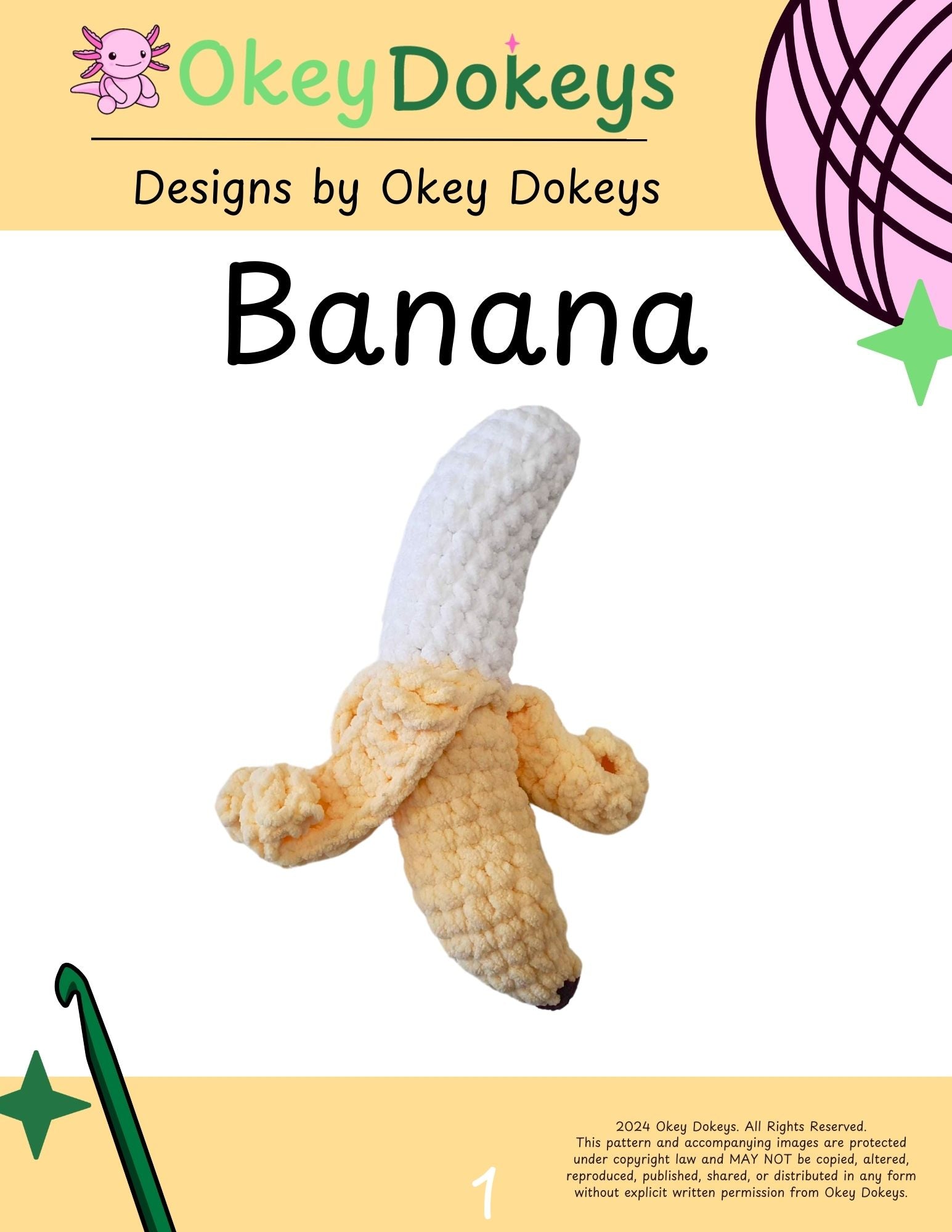Crochet Banana Pattern
