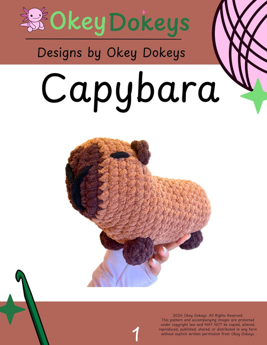 cute free crochet capybara pattern