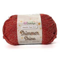 Metallic Shimmer Ribbon Yarn – Lightweight Tube Tape Yarn for Crochet Bags, Accessories & Decorative Projects (100g)