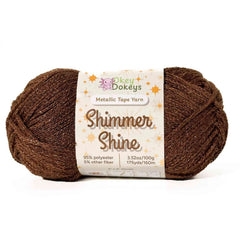 Metallic Shimmer Ribbon Yarn – Lightweight Tube Tape Yarn for Crochet Bags, Accessories & Decorative Projects (100g)