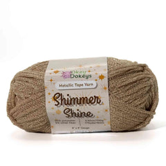 Metallic Shimmer Ribbon Yarn – Lightweight Tube Tape Yarn for Crochet Bags, Accessories & Decorative Projects (100g)