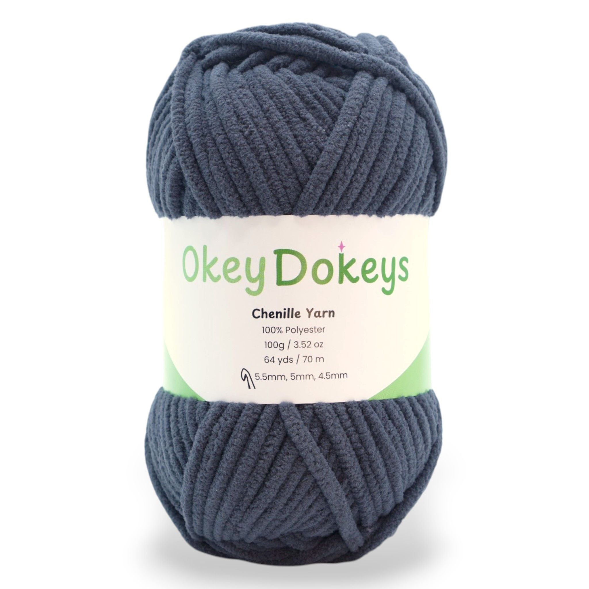 Chenille Yarn -  #6 Super Bulky - 100g Skeins