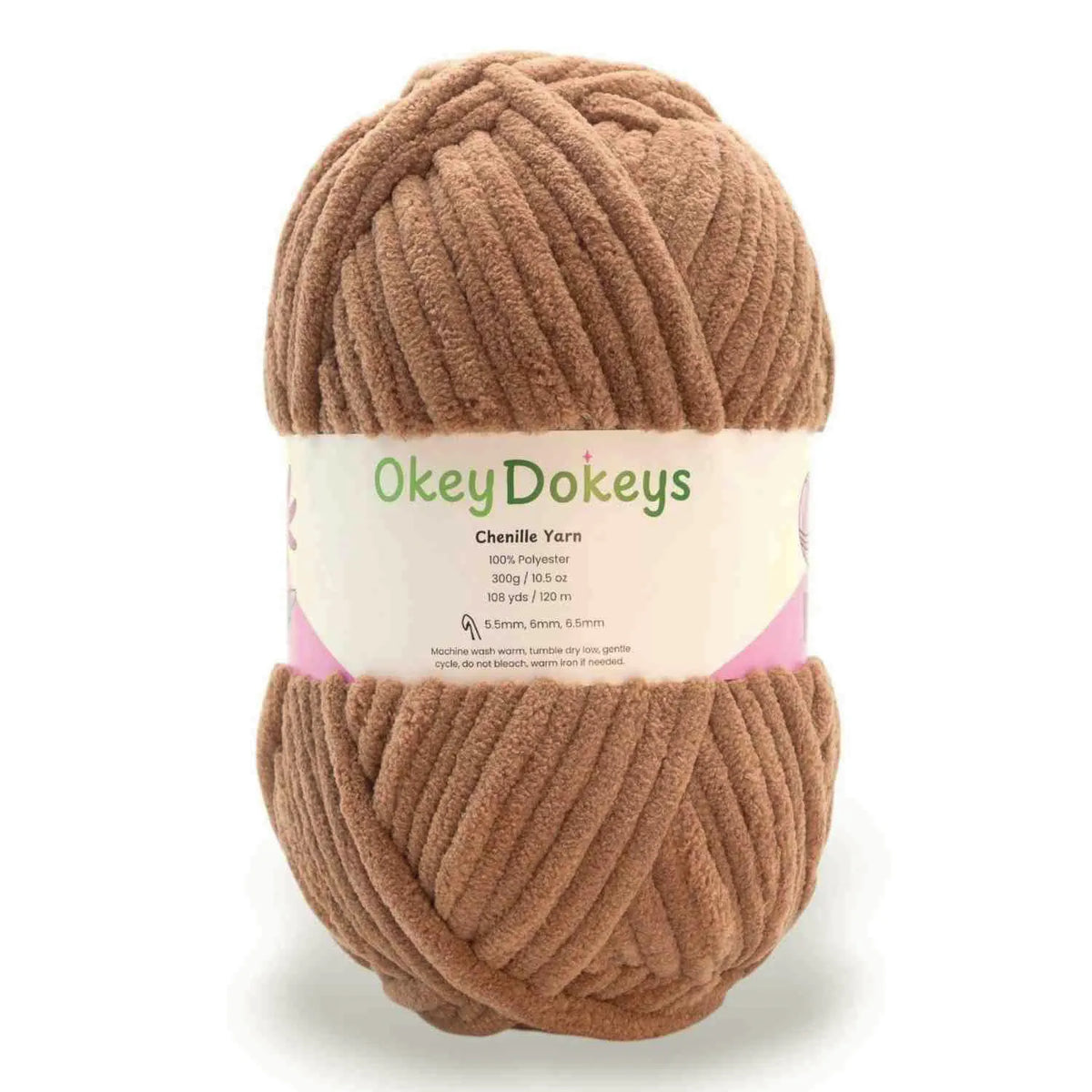 Jumbo Velvet Chenille Yarn - #7 - 300g Skeins