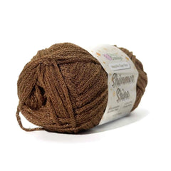 Metallic Shimmer Ribbon Yarn – Lightweight Tube Tape Yarn for Crochet Bags, Accessories & Decorative Projects (100g)