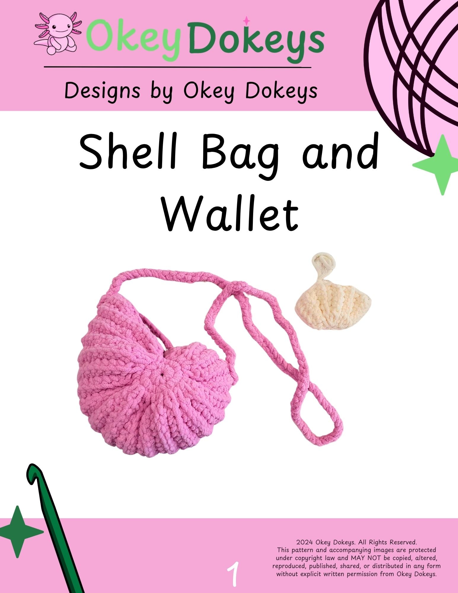 Crochet Shell Bag and Wallet Pattern