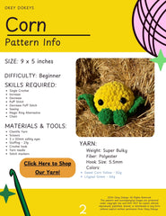 Crochet Corn Pattern Only