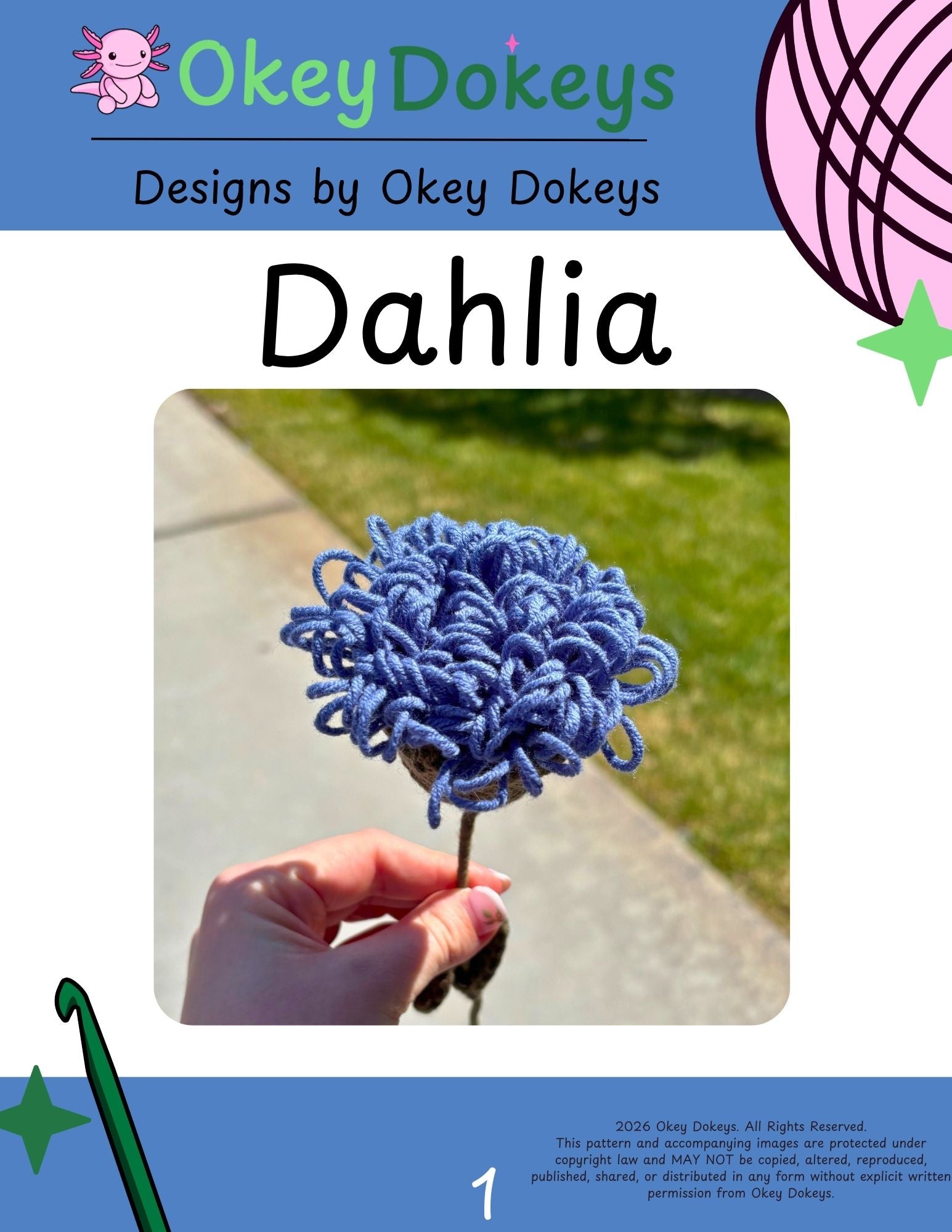 Crochet Dahlia Flower Pattern