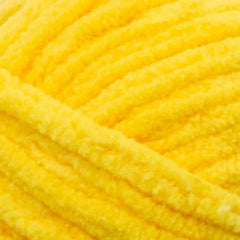 Close-up of bright yellow yarn