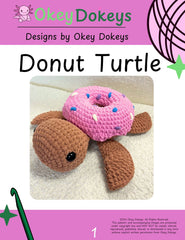 Crochet Donut Turtle Pattern Only