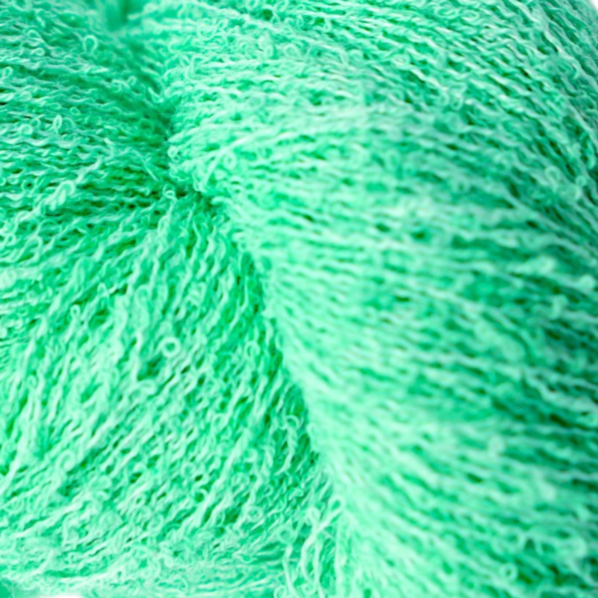 Close-up of a ball of green yarn