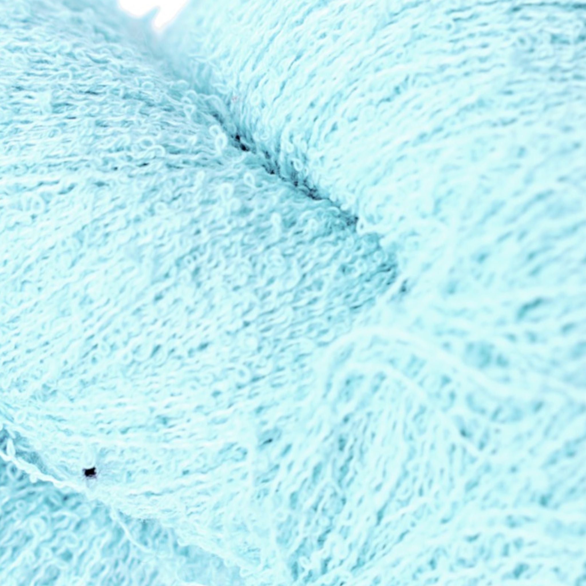 Close-up of light blue yarn ball