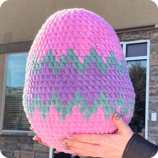 Crochet Easter Egg Pillow Pattern