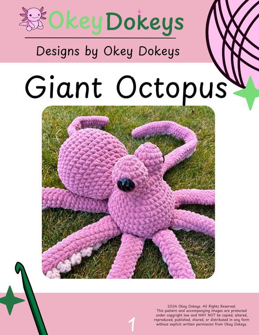 Crochet Giant Octopus Pattern Only